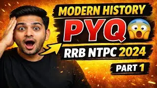 RRB NTPC GK 🔥 Modern History Part-1 | PYQ + Concepts | Sure Shot Questions 🚀