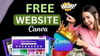 How to Make a Website Using Canva for FREE 🤩| 2024