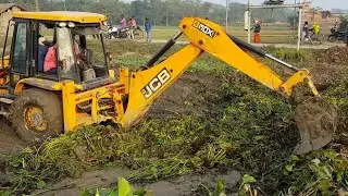 JCB Backhoe Machine Driving In Mud | JCB Driving Skills | JCB | JCB Video | @OffRoadPlanet