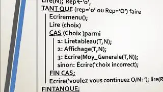 Les enregistrement Exercice 1