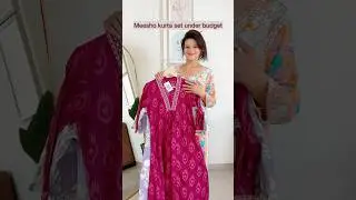 Meesho kurta set l Meesho summer daily wear kurti pant dupatta set l Meesho Summer Haul #meesho