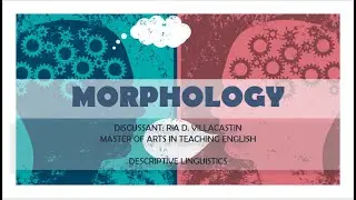 MORPHOLOGY - DESCRIPTIVE LINGUISTICS