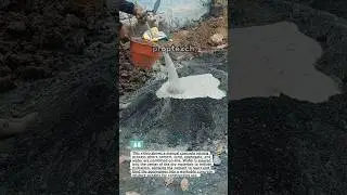 Manual Concrete Mixing Process #Concrete #Construction #Shorts