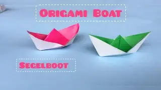 Origami Segelboot - Origami Boat - Origami Einfach - Origami tutorial - easy origami
