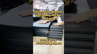 Custom one piece folding gift box for gift packaging#packagingfactory #foldablebox #fashion #giftbox