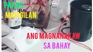 diy paano gumawa ng home security alarm (anti thief device)