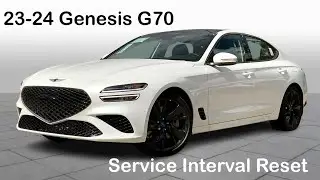 2023-2024 Hyundai Genesis G70 Service Interval Reset How To 23 24