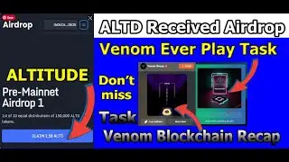 Venom Testnet Airdrop New Task | ALTD Withdrawal | Venom Airdrop Recap, Everplay, segmint Nft Claim