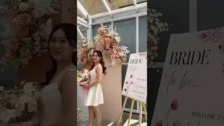 glimpse of my bridal shower 🌸 #shorts #bridalshower #bridetobe  #flowerarrangement #eventstyling