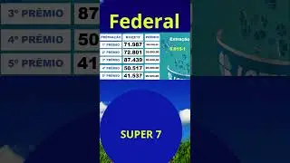 RESULTADO FEDERAL 6015 #federal #loteriacaixa #loteriafederal #federal6015 #jogodobicho