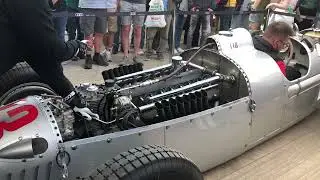 Auto Union Type C V16 Full Engine Warm-Up at Goodwood FOS 2024