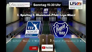 3. Spieltag 3. RLP Liga: TSV Schott Mainz 3 Mix - Rapid Pirmasens 3 Mix