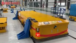 Durable Factory Rail Guided Vehicle,40 Ton Automated Railway Transfer Cart