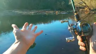 Bass fishing my Secret spot🎣🔥🤞💯💪 #fishing #shorts #bassfishing