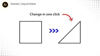 Quick Change Rectangle to Right Triangle in Adobe Illustrator