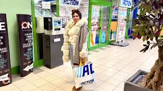 فلوق مسائي محفز🫶هزيتكم معايا جولتي في action Italia 🇮🇹 -مشترياتي- كملتها بركشتي و خبزة برتقال زمنية🍊