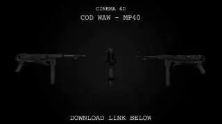 Cinema 4D | CoD WaW German MP40 Model Download
