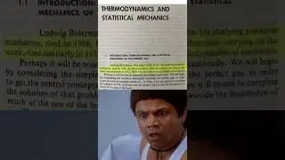 Statistical Mechanics Introduction  #physics #memes