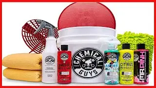 Chemical Guys HOL121 Best Car Wash Bucket Kit, 11 Items