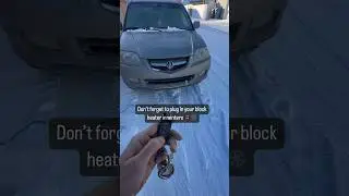 Block heater saves car in winters ❄️🇨🇦