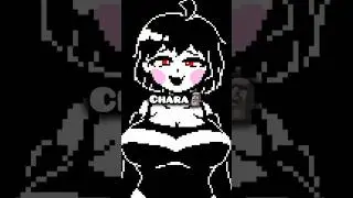 CHARA de UNDERTALE es una VILLANA🗿...pero la perdon&oacute;🥵🥵 #shorts #undertale #deltarune #pvz