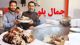 گزارش حیات‌الله، جمال پلو، قابلی پلو، کنجد پلو، قابلی، ملینگ پلو، دوغ، کباب، شامی، میوه، مزارشریف