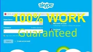 Skype Login Problem Fix 