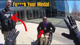 ICE Agents Assault Disabled Black Veteran in Wheelchair &mdash; Purple Heart Hero Wins $17M Verdict
