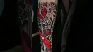 Brutal Swiss-Inspired Forearm Tattoo | Jungle Tattoo
