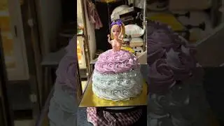 Doll cake design #cake #cake #lyunaff #lifeisbutadream #butterscotchcake