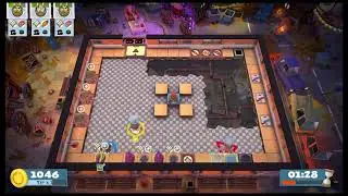 Overcooked 2 Carnival of Chaos Level Kevin 3 3 players 4 stars