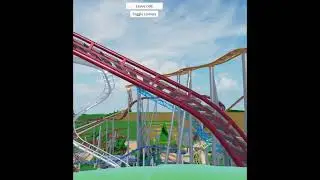 Front seat POV of my rollercoaster in TPT2 (Theme park tycoon 2)