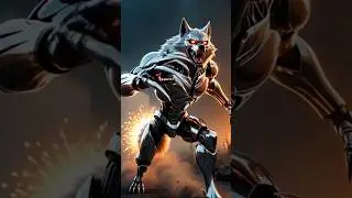 Wolf 🐺 Terminator vs Aliens  Earth&rsquo;s Last Guardian #wolf terminator #aishorts #ai