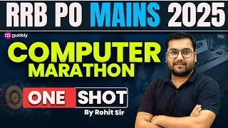 RRB PO Mains 2025 | 100 Computer MCQs Marathon | Part-3 | Complete Revision By Rohit Sir