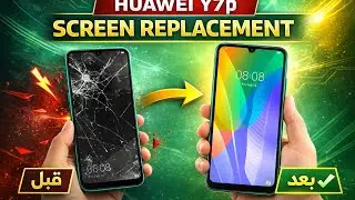 🔥 تغيير شاشة Huawei Y7p | Screen Replacement قبل وبعد 😱 🔥