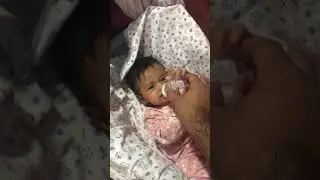 Baby Nirwan's water song 😁