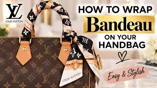How to tie LV Bandeau Scarf on Louis Vuitton Speedy 30