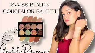SWISS BEAUTY CONCEALOR PALETTE | FULL DEMO | HINDI | BY SNEHA SONI