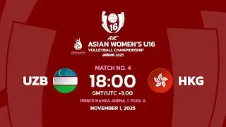 [ LIVE ] UZB VS HKG I 2nd Asian Women's U16