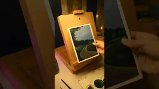Cozy late night painting sessions✨🌧️