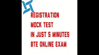 Mock Test/Registration Process For BTE online exam