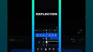 TEXT REFLECTION EFFECT | vn-video editing | #vnvideoeditor