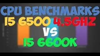 Intel i5 6500 4,5 Ghz /overclocked/ vs Intel i5 6600K - BENCHMARKS / GAMING TESTS REVIEW / Win 10