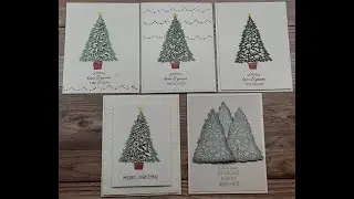 Trimming the Tree in White (Stamp Set from Stampin' Up!)