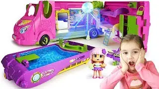 PINYPON COOL CARAVAN : Le CAMPING CAR idéal pour faire la TEUF ! PISCINE et BOULE DISCO !