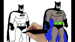 how to draw batman easy