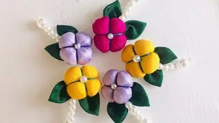 Hand Embroidery: Making Beautiful Buttons From scrape Fabric
