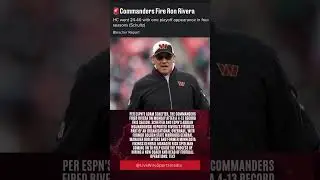 Breaking News Washington Commanders Fired Head Coach Ron Rivera. #washingtoncommanders #ronrivera