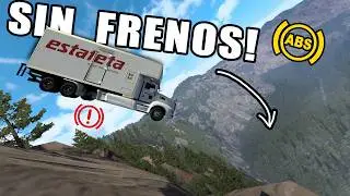 Camión TORTON Cae al ABISMO! Descendiendo la Sierra Kenworth T660 Estafeta American Truck Simulator