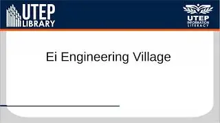 EI Engineering Village
